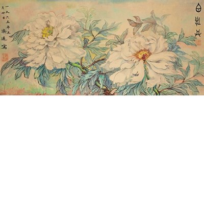 Lot 188 - Wang Chi-Yuan Chinese, 1893-1975 Flower...