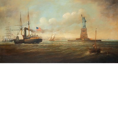 Lot 183 - Antonio Jacobsen American, 1850-1921 Liberty,...