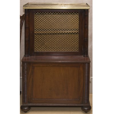 Lot 281 - Regency Style Mahogany Chiffonier Height 46...