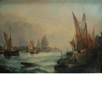 Lot 55 - English School 19th Century View of St. Paul's...