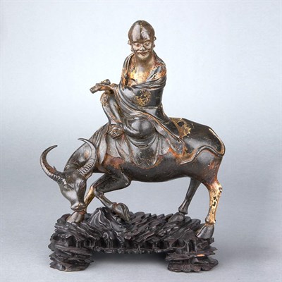 Lot 333 - Chinese Bronze Immortal on a Buffalo 18th/19th...