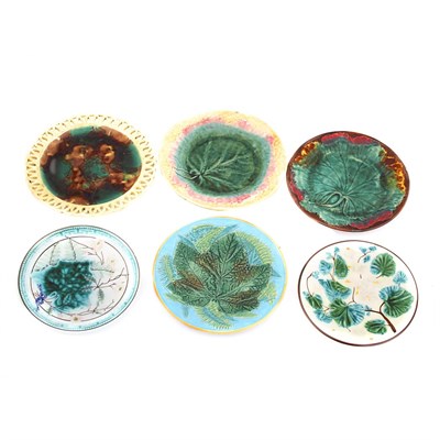 Lot 189 - Group of Twelve Majolica Salad and Dessert...
