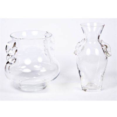 Lot 302 - Group of Three Steuben Glass Vases; Together...