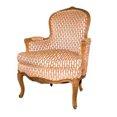 Lot 306 - Two Louis XV Style Walnut Bergeres