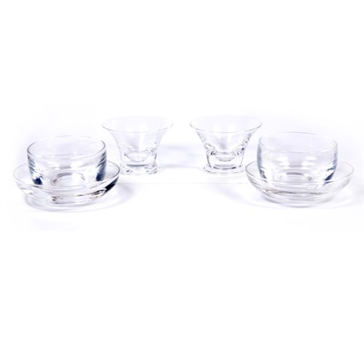 Lot 316 - Two Sets of Steuben Glass Sorbert Bowls and...