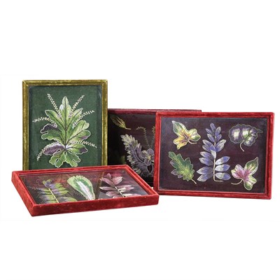 Lot 1157 - Collection of Beadwork Leaves and Flowers in...