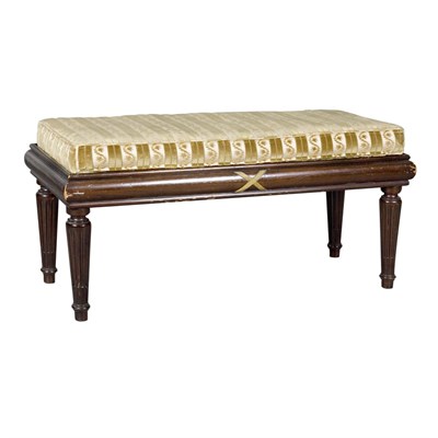 Lot 145 - William IV Style Mahogany Bench Height 16 1/2...
