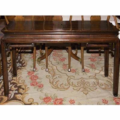 Lot 133A - Chinese Hardwood Console Height 29 inches,...