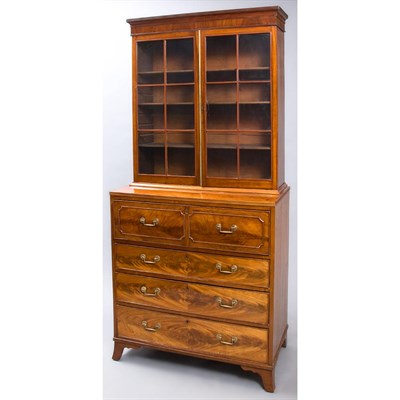 Lot 154 - Federal Mahogany Secretary Bookcase Early 19th...