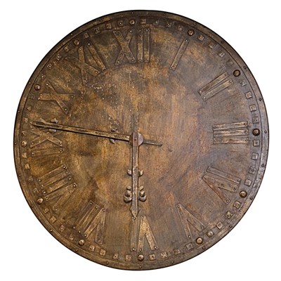 Lot 278 - Painted Metal Clock Face Diameter 59 inches.