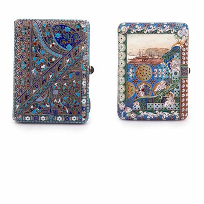 Lot 274 - Two Russian Style Cloisonne Enameled Metal...