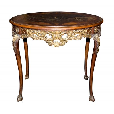 Lot 495 - Rococo Style Carved, Parcel Painted and...