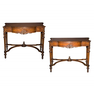 Lot 730 - Pair of Louis XVI Style Carved Mahogany...