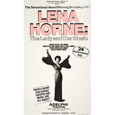 Lot 1192 - [POSTER] Announcement of Lena Horne's...