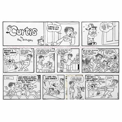 Lot 1022 - BILLINGSLEY, RAY Original drawing for a Curtis...