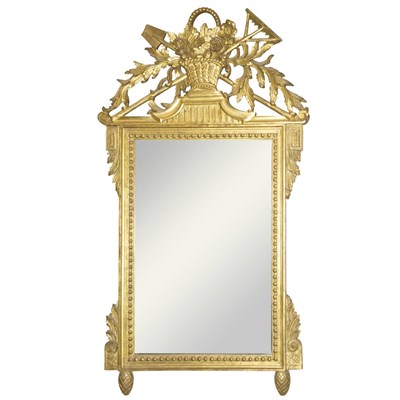 Lot 723 - Louis XVI Style Gilt-Wood Mirror Of...
