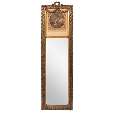 Lot 731 - Louis XVI Style Gold Painted Pier Mirror Circa...