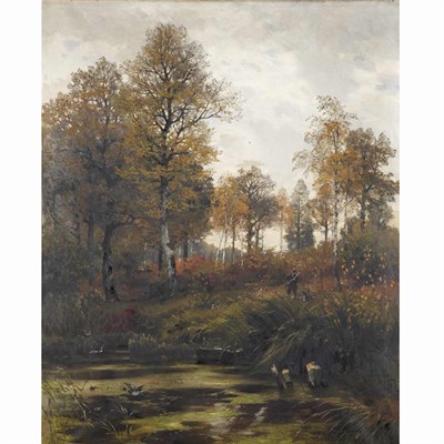 Lot 4 - Hugo Darnaut Austrian, 1850-1937 Woodland...