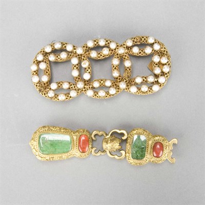 Lot 214 - Two Chinese Belt Hooks 19th Century Comprising...