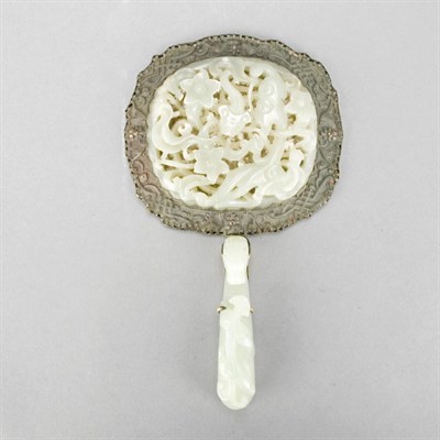Lot 152 - Chinese Celadon Jade Plaque and Belt Hook...