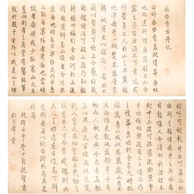 Lot 329 - Chinese Handscroll Qianlong Period Containing...