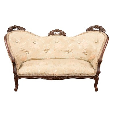 Lot 216 - Victorian Stained Mahogany Diminutive Sofa...