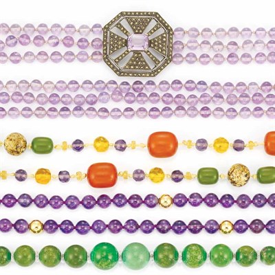 Lot 880 - Group of Bead Necklaces