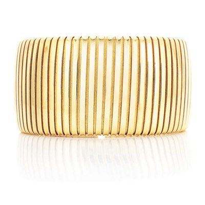 Lot 582 - Gold Cuff Bangle Bracelet