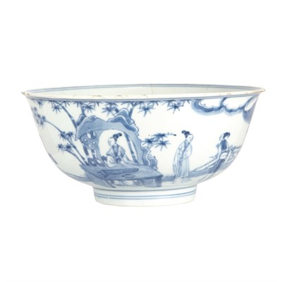 Lot 144 - Chinese Blue and White Glazed Porcelain Bowl...