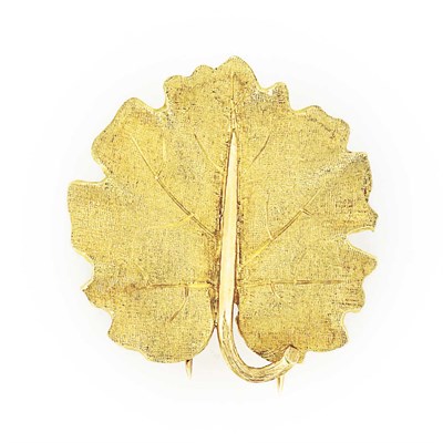 Lot 802 - Gold Leaf Clip, Mario Buccellati