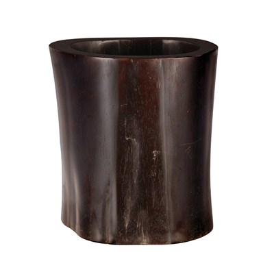 Lot 378 - Chinese Zitan Brushpot 18th Century Of natural...