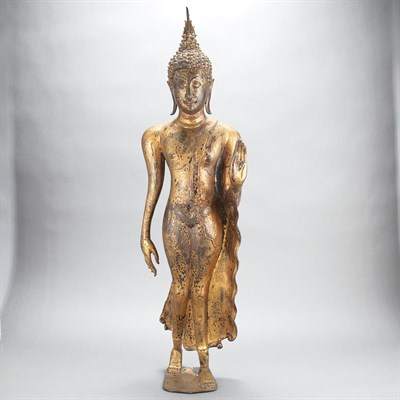 Lot 40 - Thai Gilt-Bronze Buddha 19th/20th Century The...