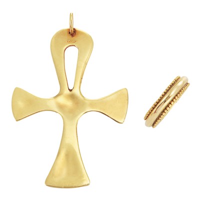 Lot 493 - Group of Gold Jewelry