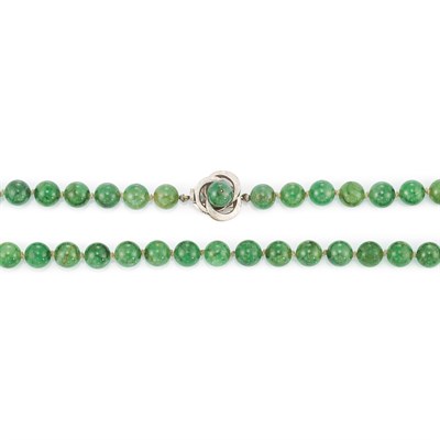 Lot 771 - Jade Bead Necklace