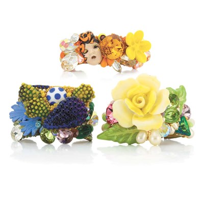 Lot 263 - Three Costume Bangle Bracelets, Wendy Gell