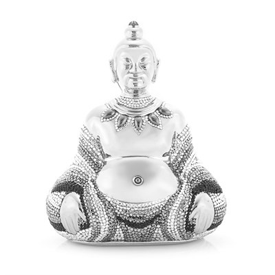 Lot 920 - Rhinestone Buddha Clutch Evening Purse, Judith Leiber