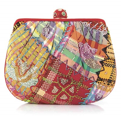 Lot 917 - Silk and Rhinestone Evening Purse, Judith Leiber