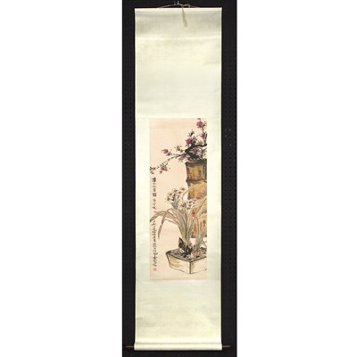 Lot 161 - Attributed to Deng Fen 20th Century Blossoming...