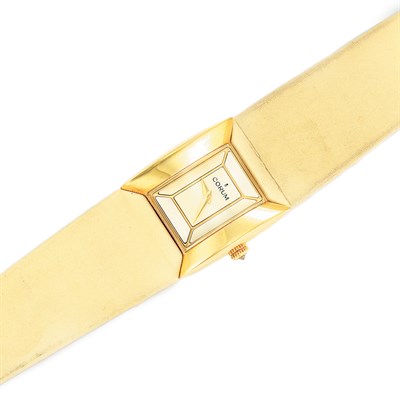 Lot 557 - Gold and Mother-of-Pearl Wristwatch, Corum