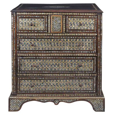 Lot 234 - Anglo-Indian Mother-of-Pearl Inlaid Chest of...
