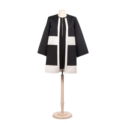 Lot 1125 - Mary McFadden Jacket and Vest Channel quilted...