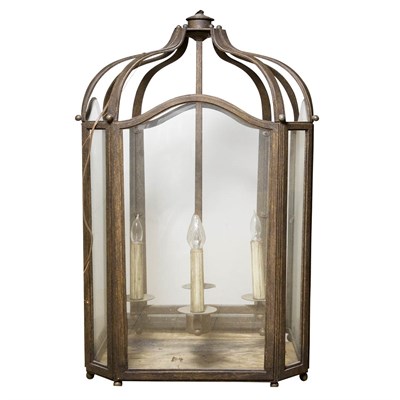 Lot 251 - Wrought Iron Four-Light Hanging Lantern Height...