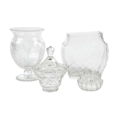 Lot 276 - Group of Eight Glass Table Articles