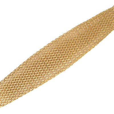 Lot 179 - Woven Gold Bracelet