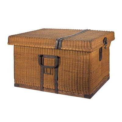 Lot 267 - Two Wicker Picnic Baskets Height of largest 17...