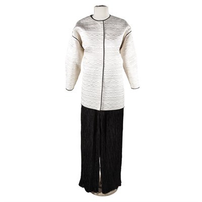 Lot 1126 - Jacket and Palazzo Pants The jacket of cream...