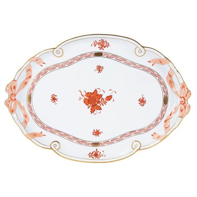 Lot 266 - Herend Porcelain Platter Length 16 inches.