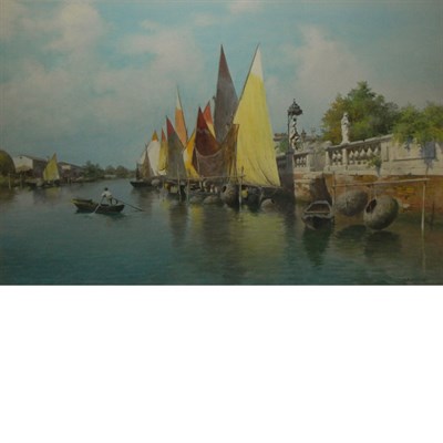 Lot 56 - Eugenio Benvenuti Italian, 1881-1959 Venice...