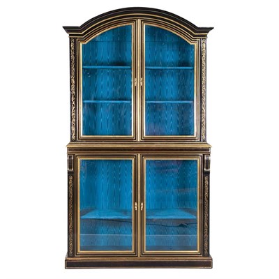 Lot 207 - Napoleon III Style Brass Mounted and Brass...