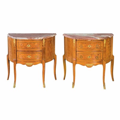 Lot 522 - Pair of Transitional Louis XV/XVI Style...